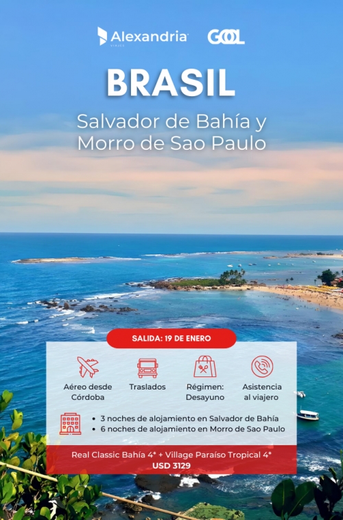 Salvador de Bahía y Morro de Sao Paulo